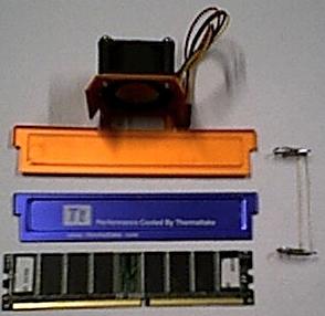 Aktivn chlazen RAM modulu - rozloen sada